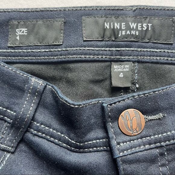 Nine West Bermuda shorts dark blue stretchy Missy Size 4 - Picture 5 of 8